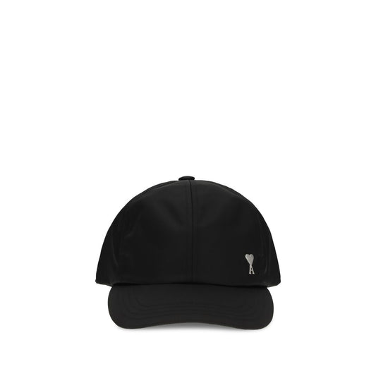 Ami Paris Black Polyester Cap (Baseball Hat)
