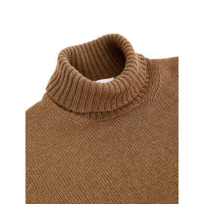 Gran Sasso Brown Wool Turtleneck