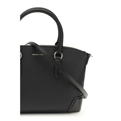 Michael Kors Black Calf Leather Bos Taurus Shoulder Bag