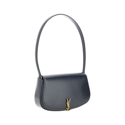 Saint Laurent Black Calf Leather Bos Taurus Shoulder Bag