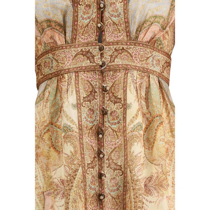 Zimmermann Multicolor Linen Long Dress