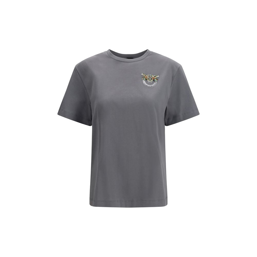 PINKO Gray Cotton T-Shirt