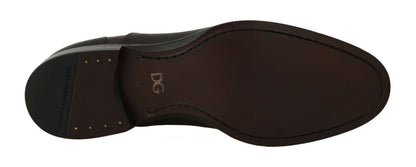 حذاء رجالي رسمي من الجلد البني من دولتشي آند غابانا برباط