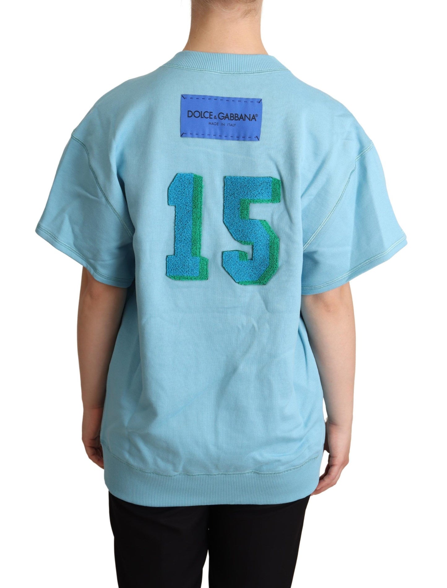 تيشيرت دولتشي آند غابانا بلو كوين أوف هارتس كارد