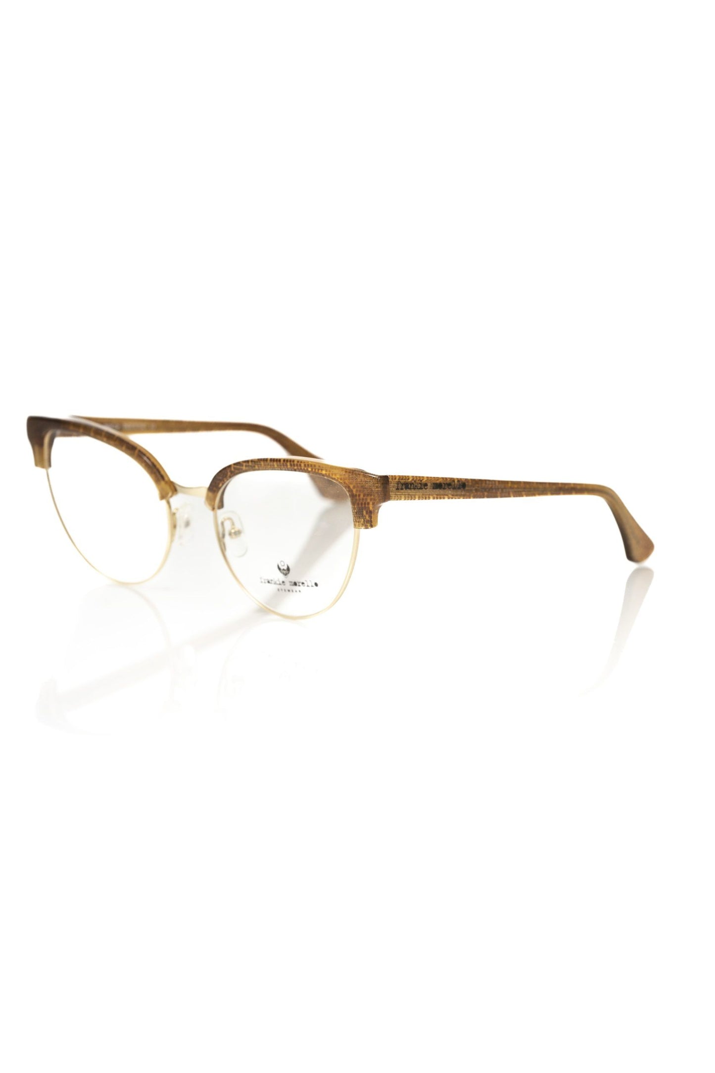 Frankie Morello Brown Metallic Fibre Women Frame
