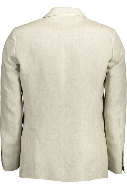 Gant Beige Linen Blazer Jacket