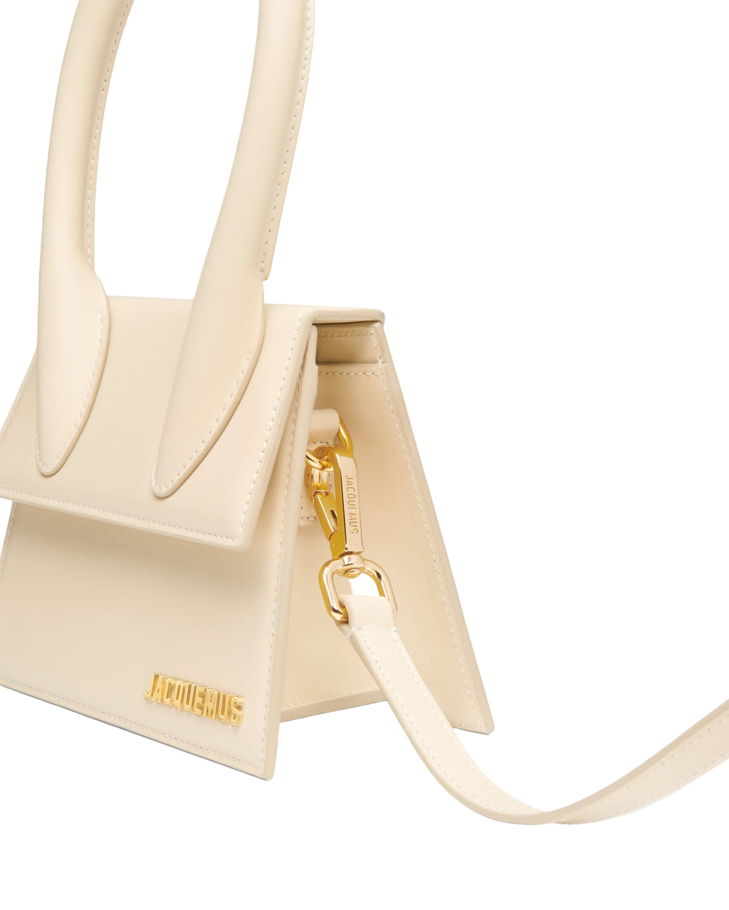 Jacquemus Cream Leather Handbag