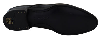 حذاء دولتشي آند غابانا الرسمي المصنوع من الجلد الأسود