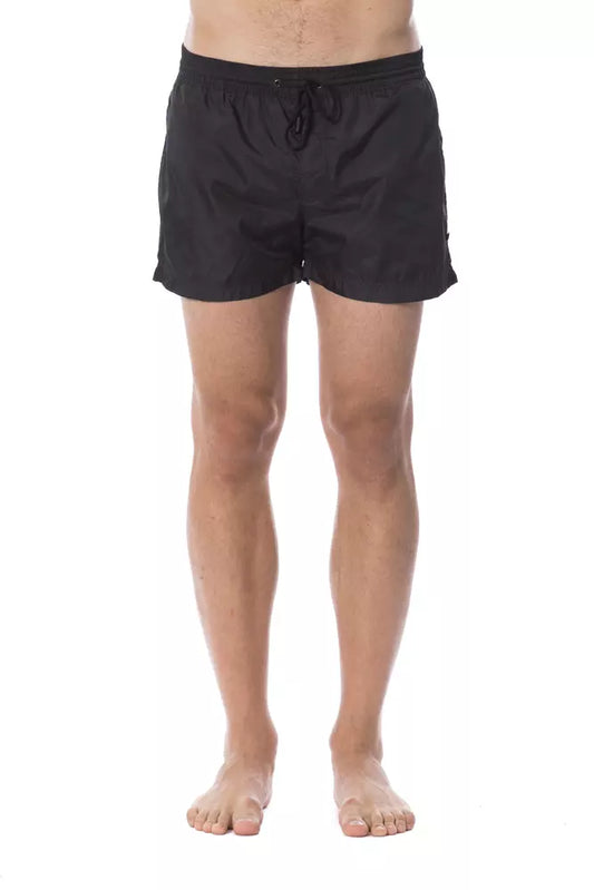 Roberto Cavalli Sport Black Polyester Men's Swimshorts