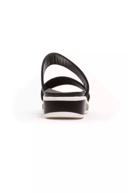 Péché Originel Black Textile Sandal