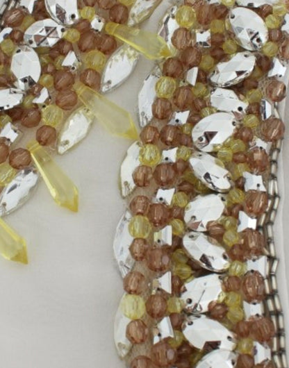 دولتشي آند غابانا بلوزة بيضاء مزينة بالكريستال