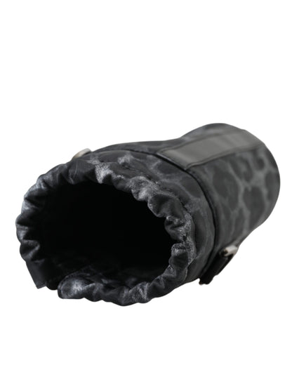 حقيبة دولتشي آند غابانا سوداء مستديرة رفيعة بتصميم قفص زجاجات