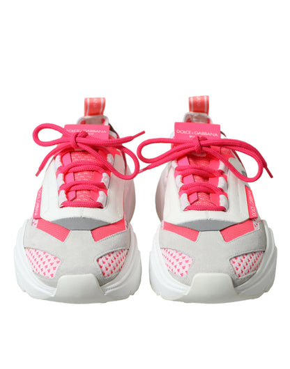 حذاء سنيكرز دولتشي آند غابانا دايماستر متعدد الألوان من الجلد منخفض الرقبة