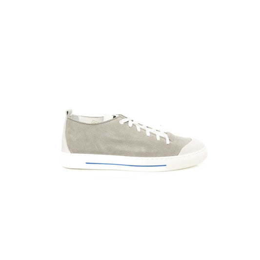 Cerruti 1881 Gray Cowhide Men Sneaker