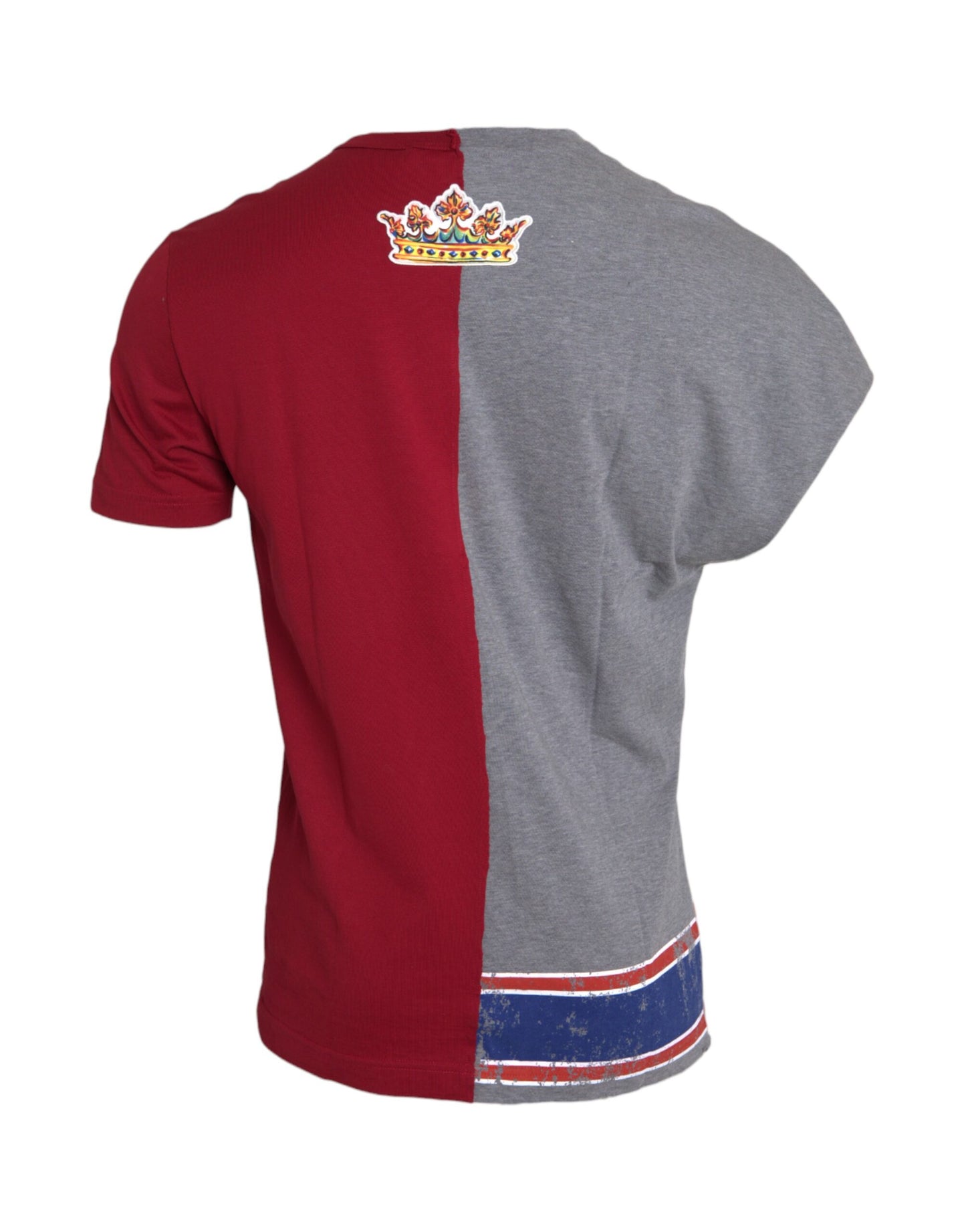 تي شيرت دولتشي آند غابانا متعدد الألوان بأكمام قصيرة ورسومات جرافيكية