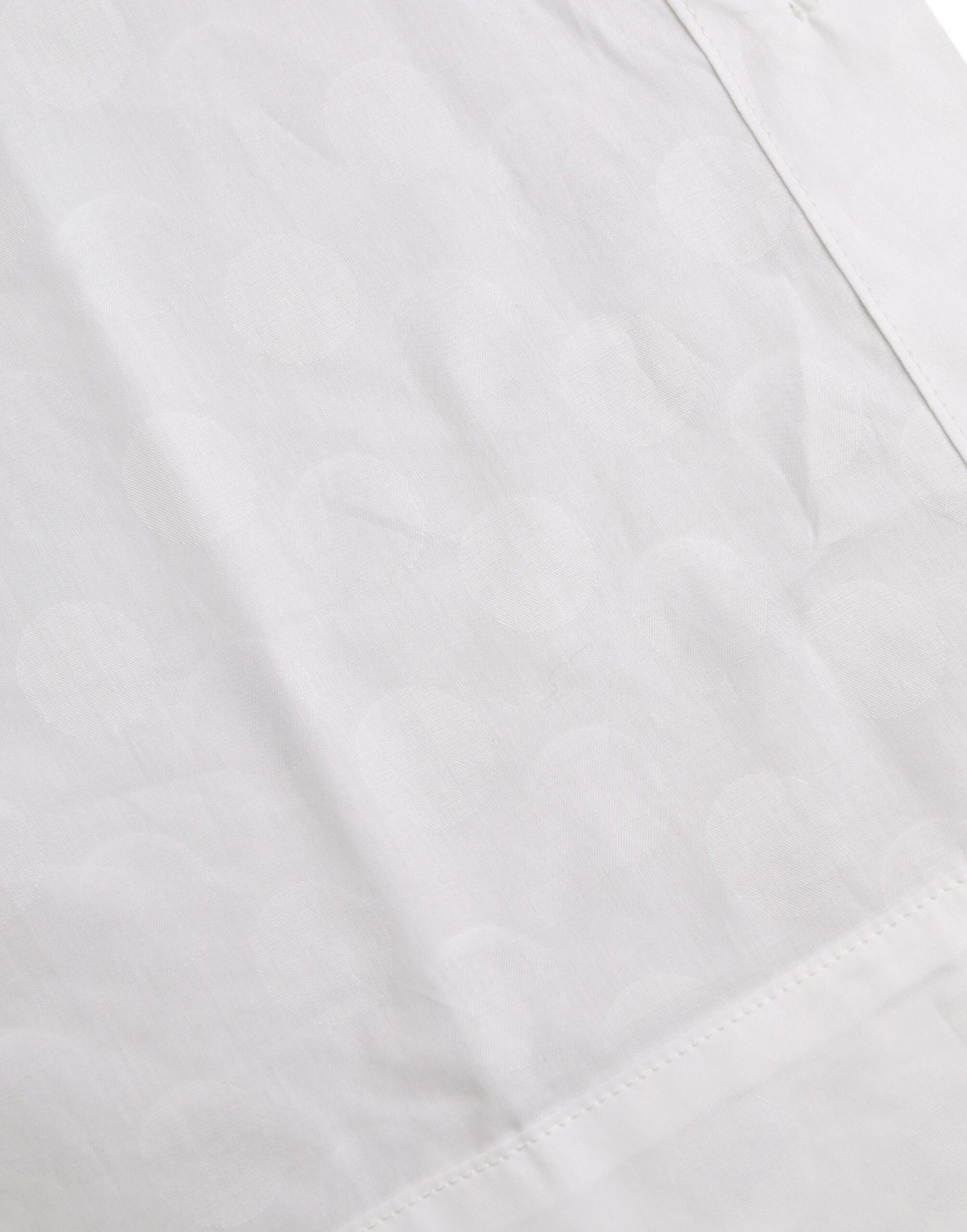 قميص بولو دولتشي آند غابانا أبيض بأكمام قصيرة وياقة