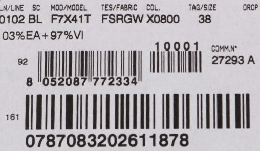 بلوزة دولتشي آند غابانا بيضاء مخططة مطبوعة باللونين الأبيض والأسود