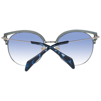 Police Blue Metal & Plastic Sunglasses