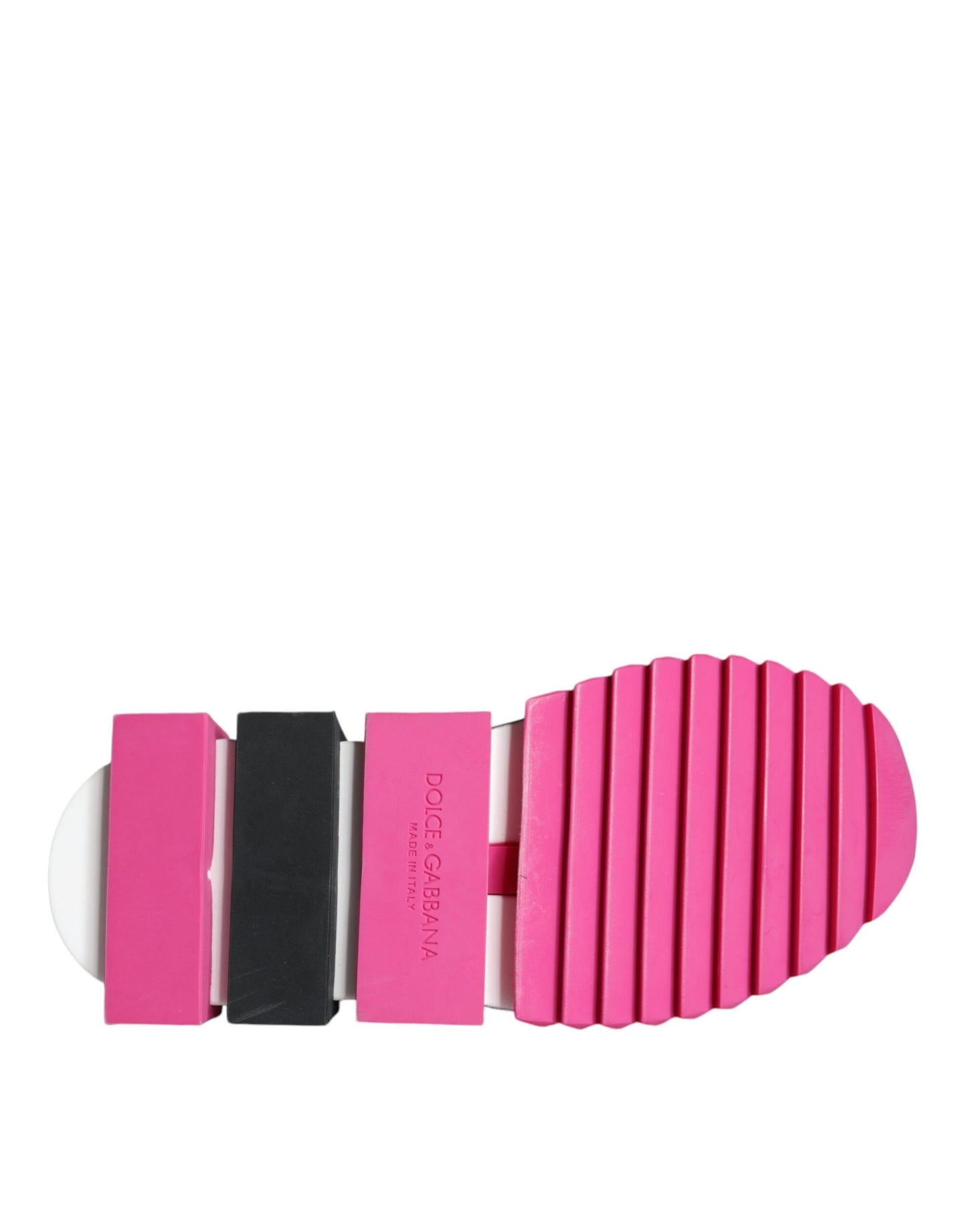 حذاء سنيكرز دولتشي آند غابانا سورينتو الوردي منخفض الرقبة مزين بكريستالات