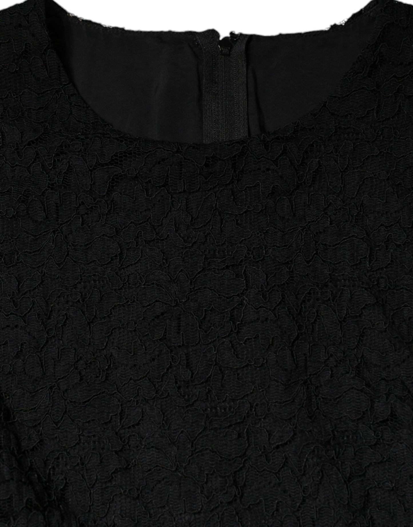 فستان دولتشي آند غابانا أسود من القطن بطول الركبة