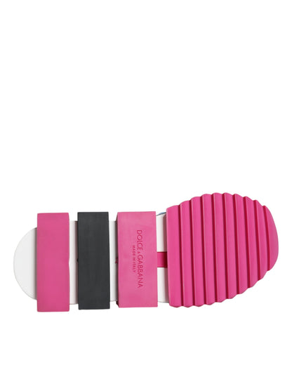 حذاء سنيكرز دولتشي آند غابانا سورينتو كريستالات وردي منخفض الرقبة