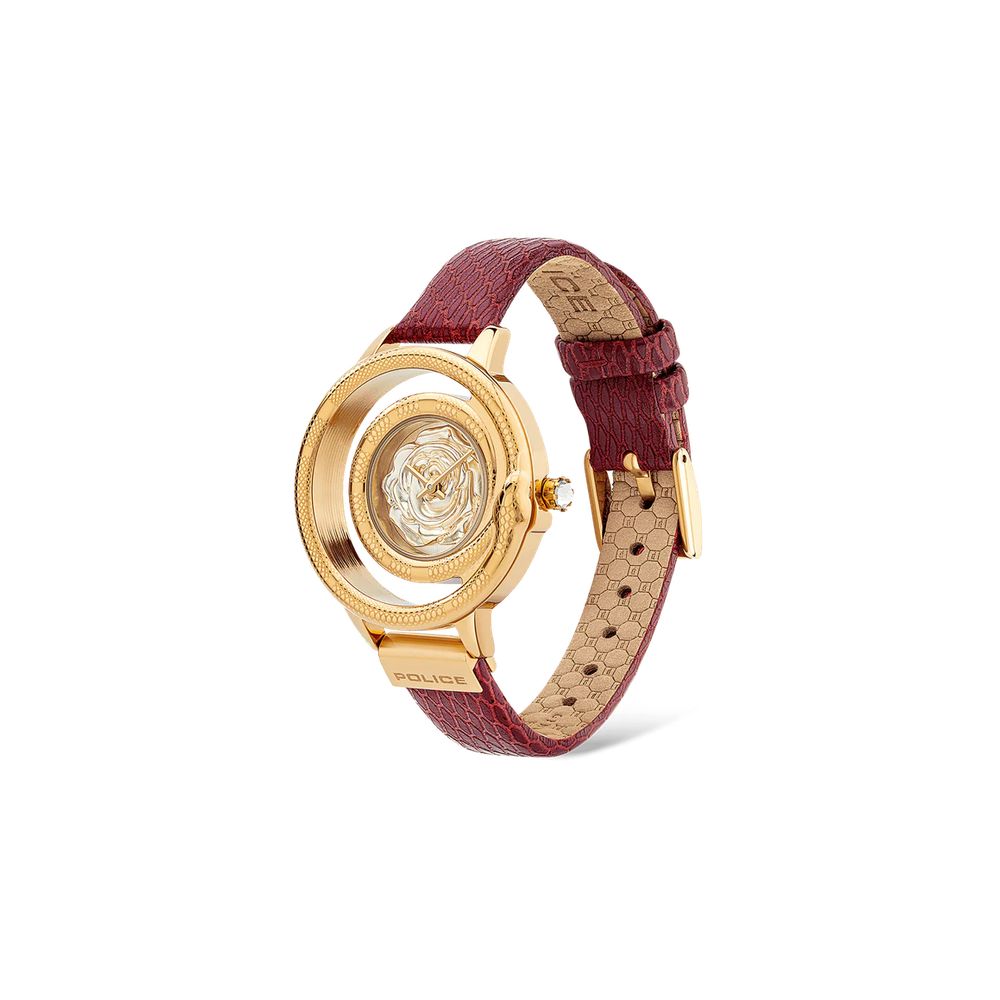 Police Multicolor Leather Dress Watch