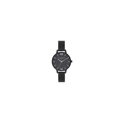 Olivia Burton Black Stainless Steel Dress Watch