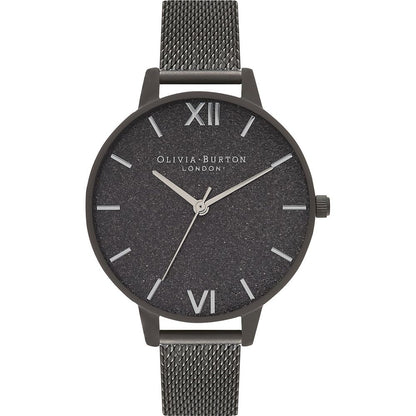 Olivia Burton Black Stainless Steel Dress Watch