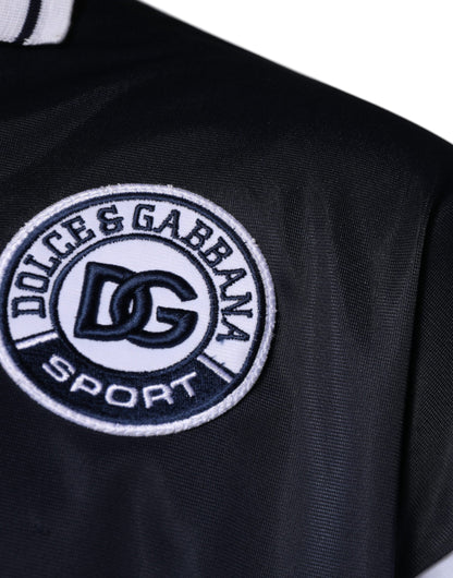 سترة من قماش الجيرسي بشعار دولتشي آند غابانا الأزرق