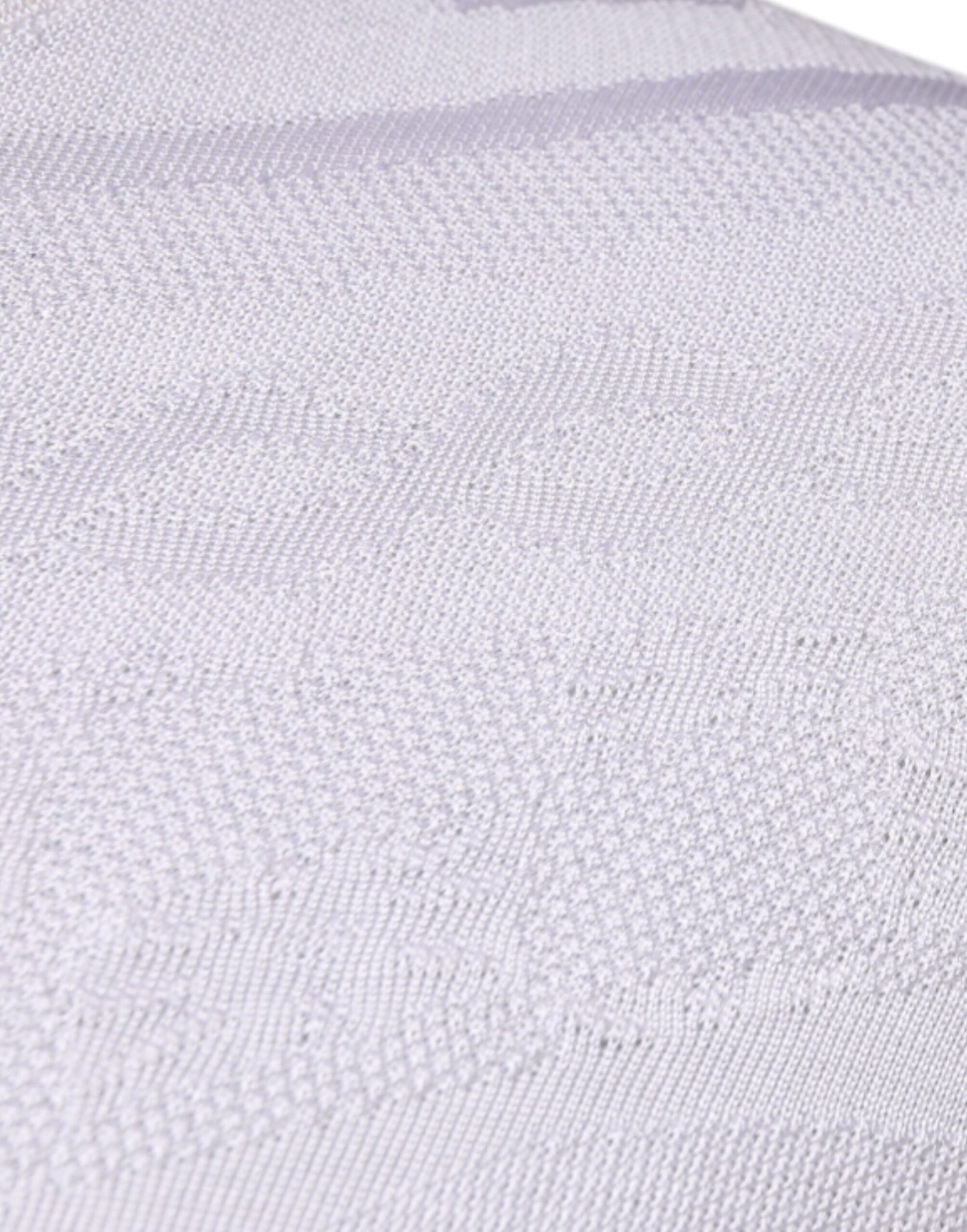 بلوفر رجالي من دولتشي آند غابانا، حرير أبيض، بياقة دائرية