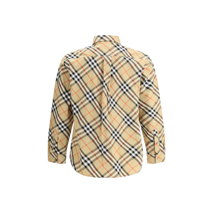 Burberry Beige Cotton Pattern Shirt