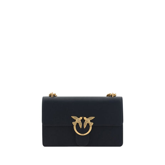 حقيبة كتف بوس توروس من جلد العجل الأسود من بينكو