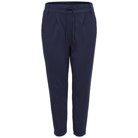 Only Blue Viscose Casual Pants