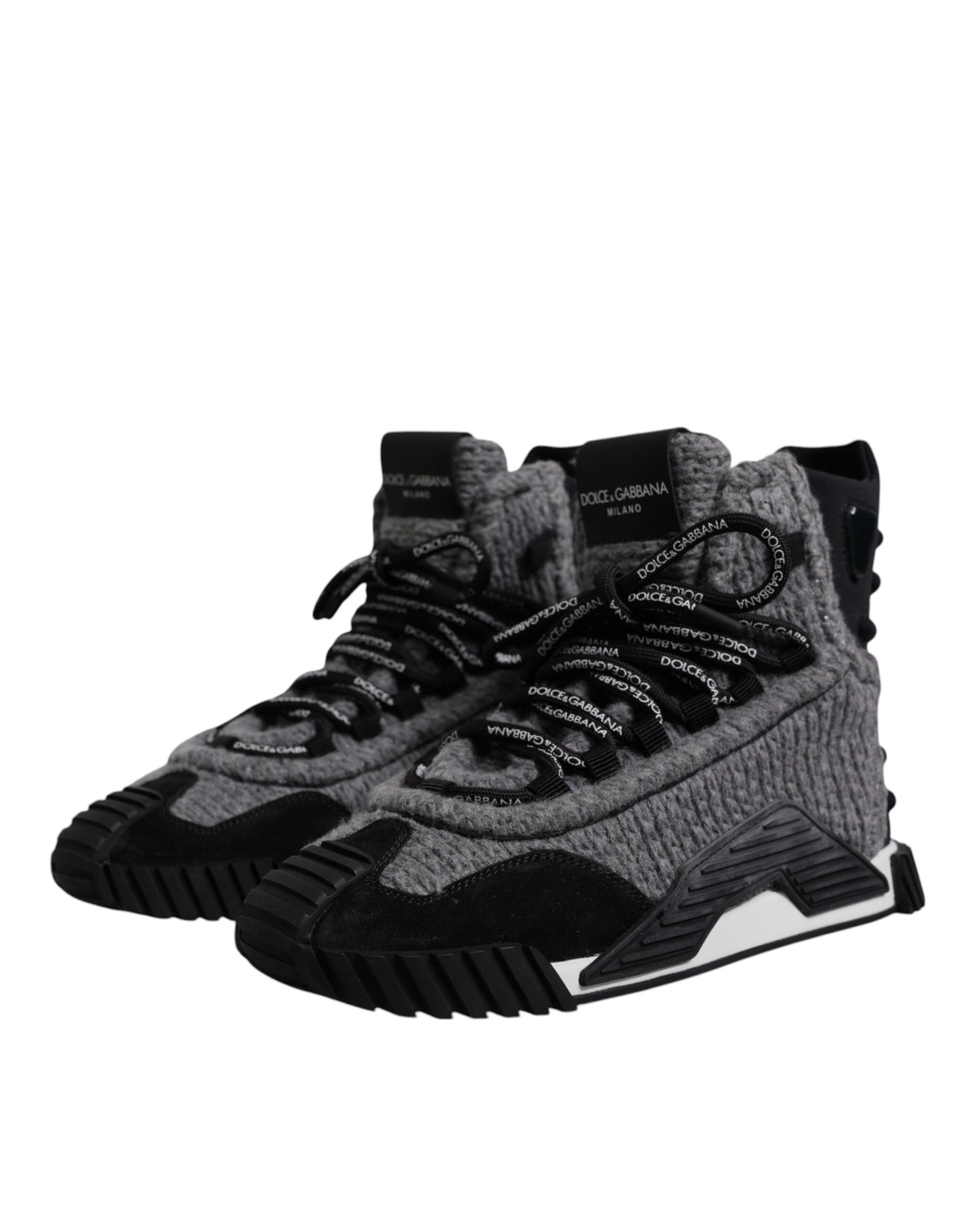 حذاء رياضي Dolce &amp; Gabbana رمادي أسود NS1 عالي الرقبة