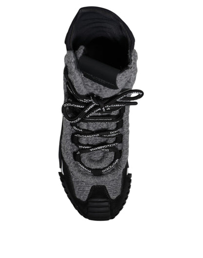 حذاء رياضي Dolce &amp; Gabbana رمادي أسود NS1 عالي الرقبة