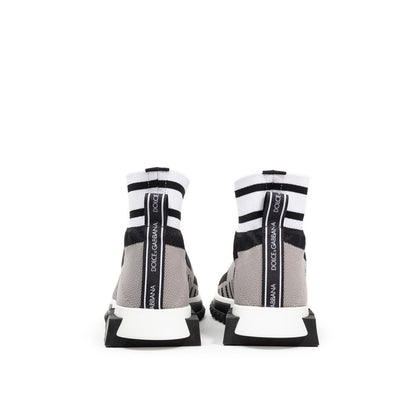 حذاء رياضي من القماش الأسود من دولتشي آند غابانا