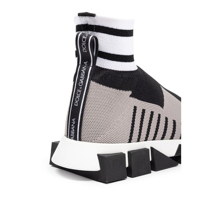 حذاء رياضي من القماش الأسود من دولتشي آند غابانا