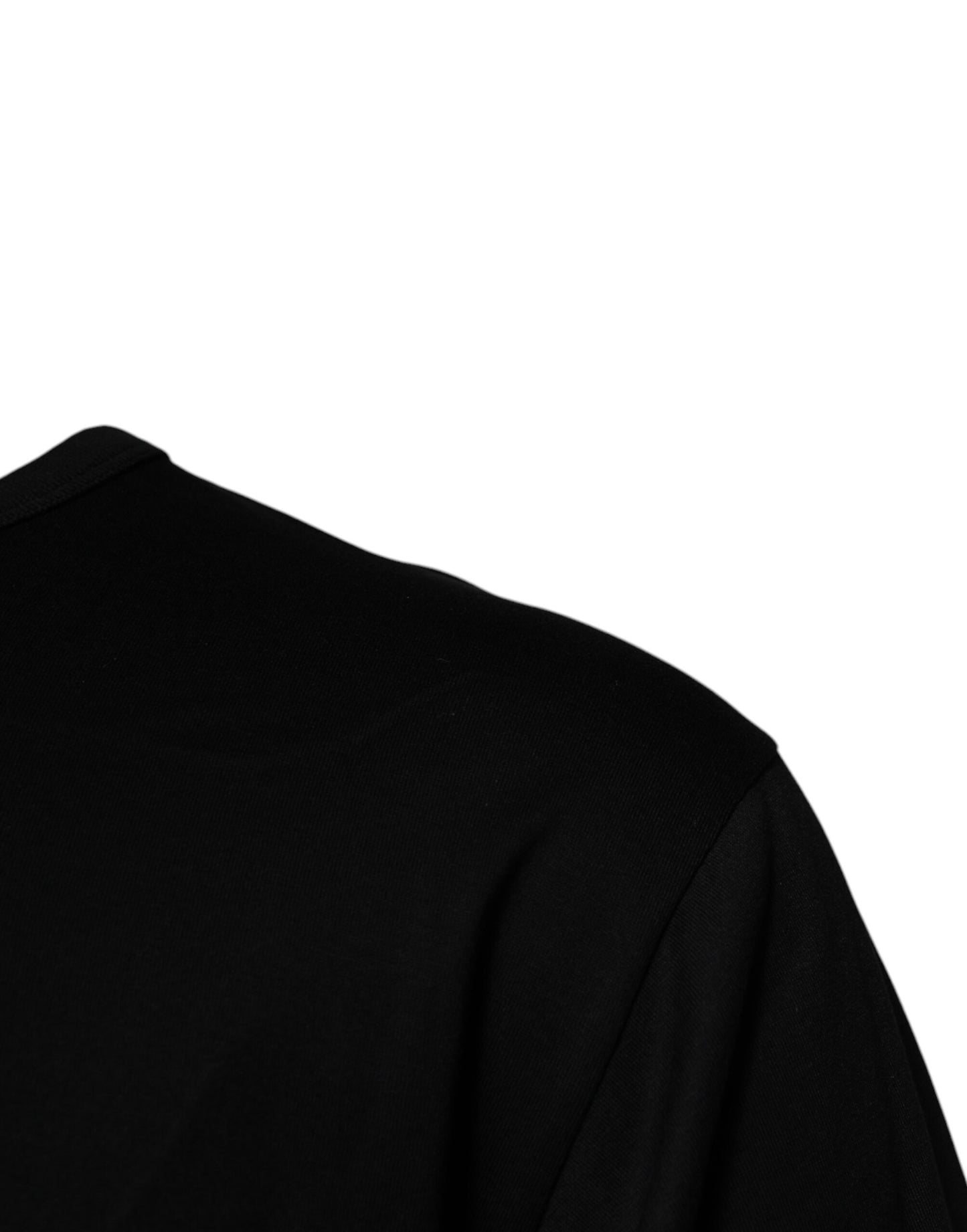 تي شيرت دولتشي آند غابانا أسود من القطن برقبة دائرية #DGMILLENNIALS