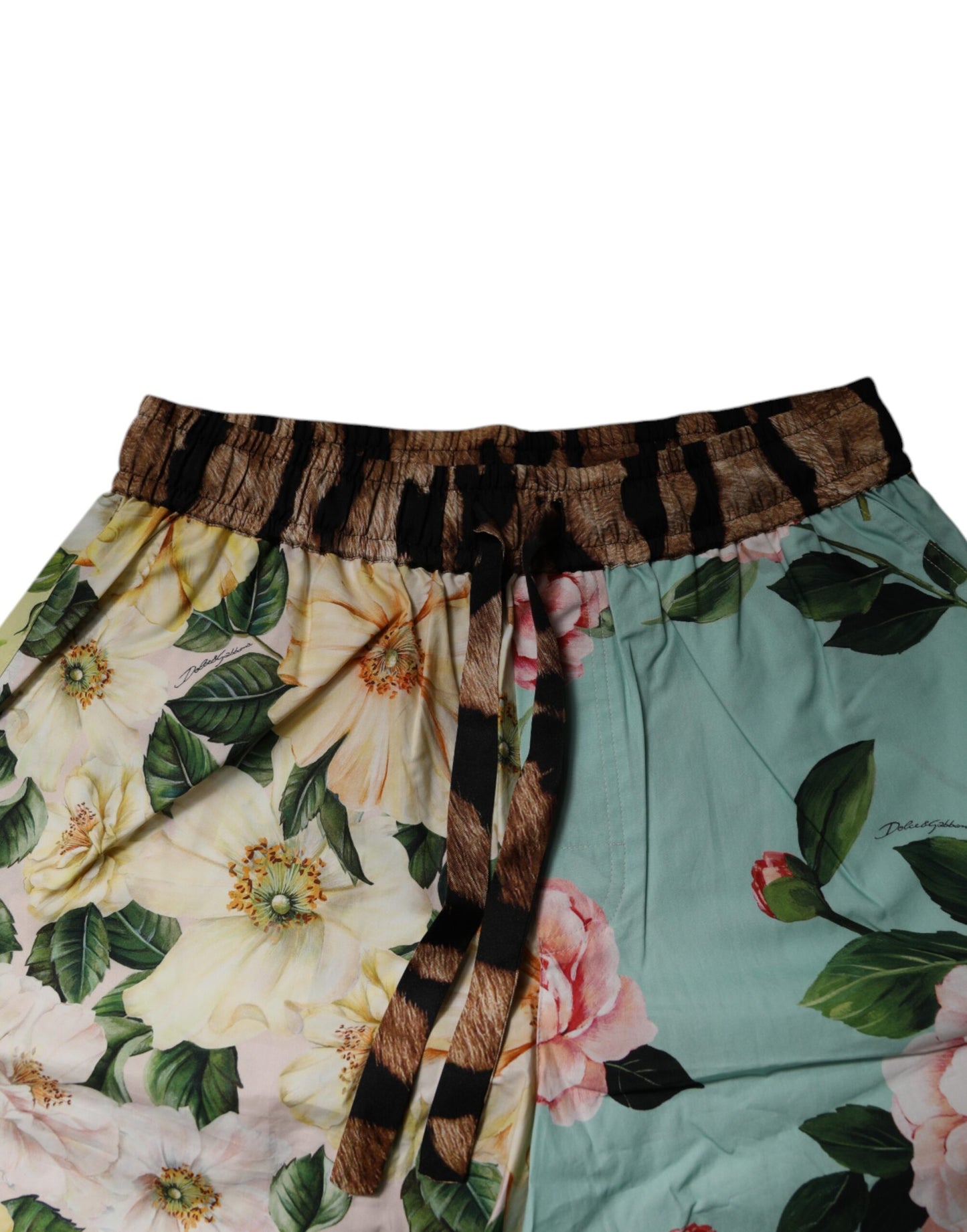 Dolce & Gabbana Multicolor Floral Print Men Bermuda Shorts