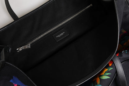 حقيبة تسوق دولتشي آند غابانا متعددة الألوان مطبوعة برسومات جرافيكية بمقبض علوي