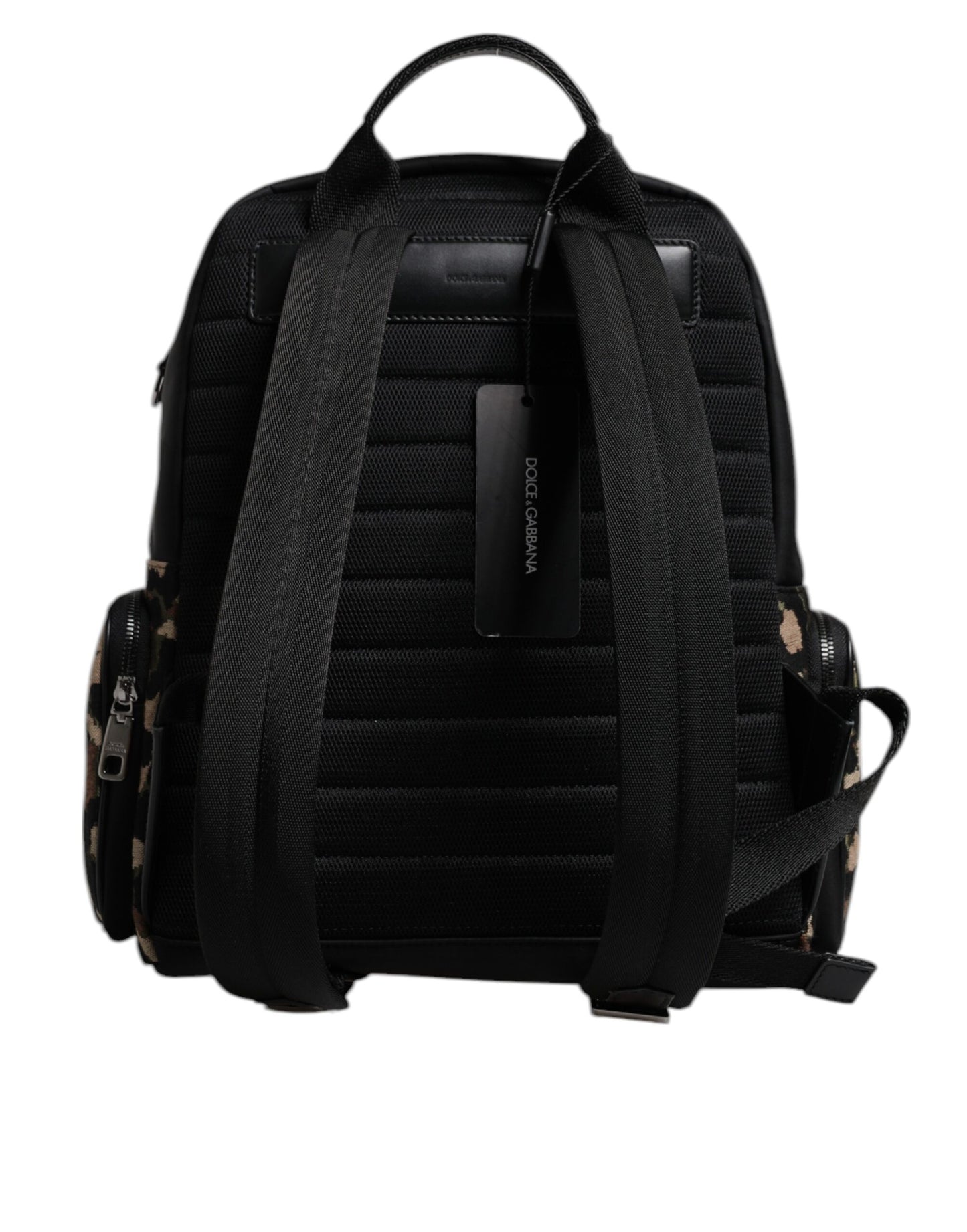 حقيبة ظهر رجالية من دولتشي آند غابانا بطبعة جلد النمر متعددة الألوان ولوحة شعار DG