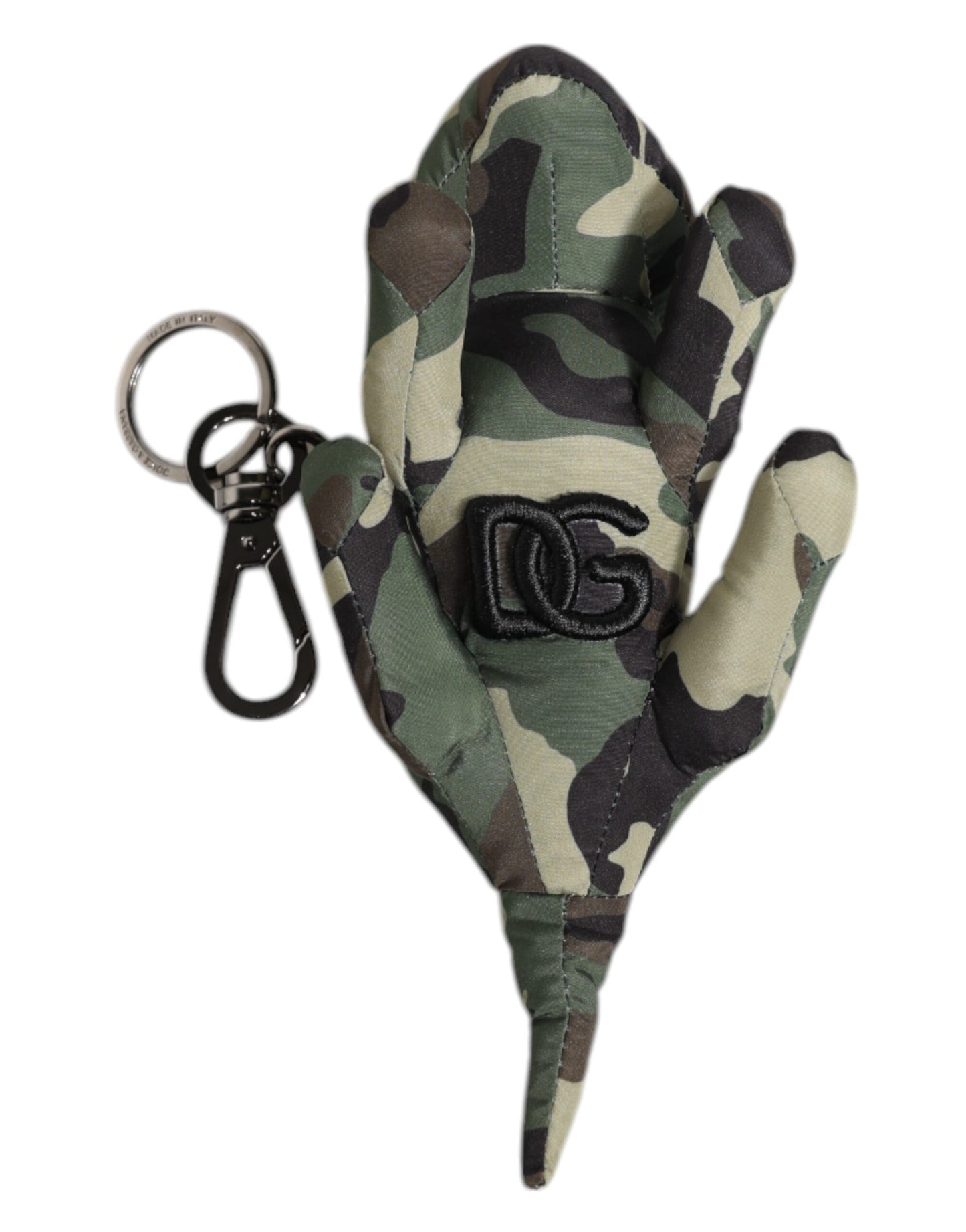 Dolce & Gabbana Multicolor Camouflage Animal Silhouette Keychain Keyring