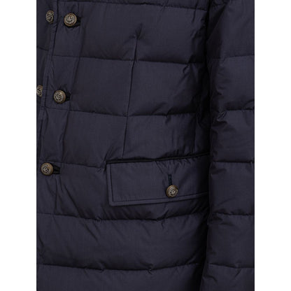 Dolce & Gabbana Blue Polyester Coat