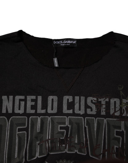 سترة دولتشي آند غابانا السوداء ذات الرقبة الدائرية من DG Heaven