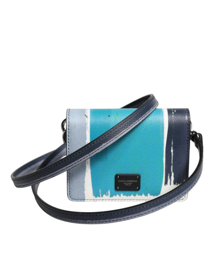 محفظة دولتشي آند غابانا متعددة الألوان من الجلد بشعار DG