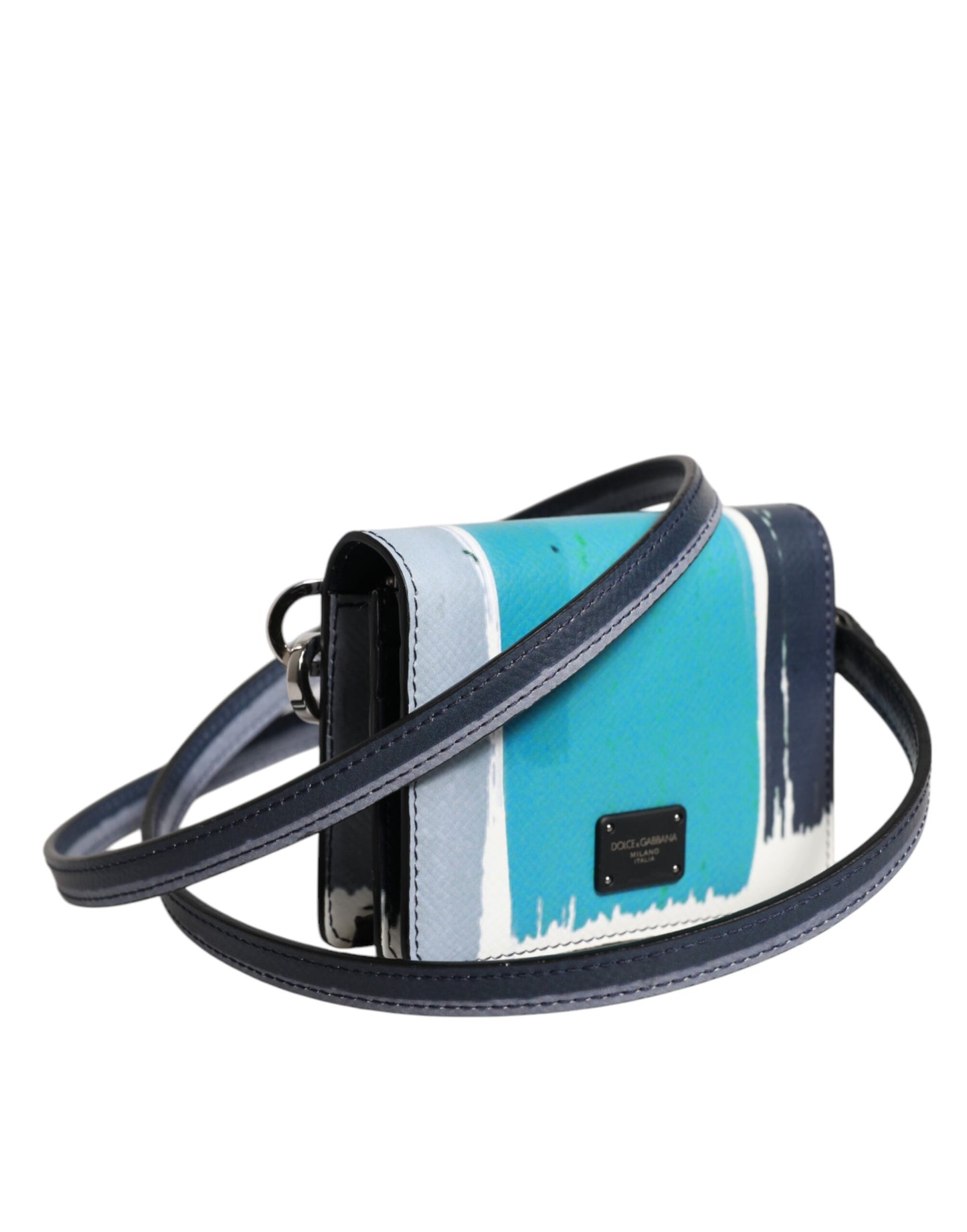 محفظة دولتشي آند غابانا متعددة الألوان من الجلد بشعار DG