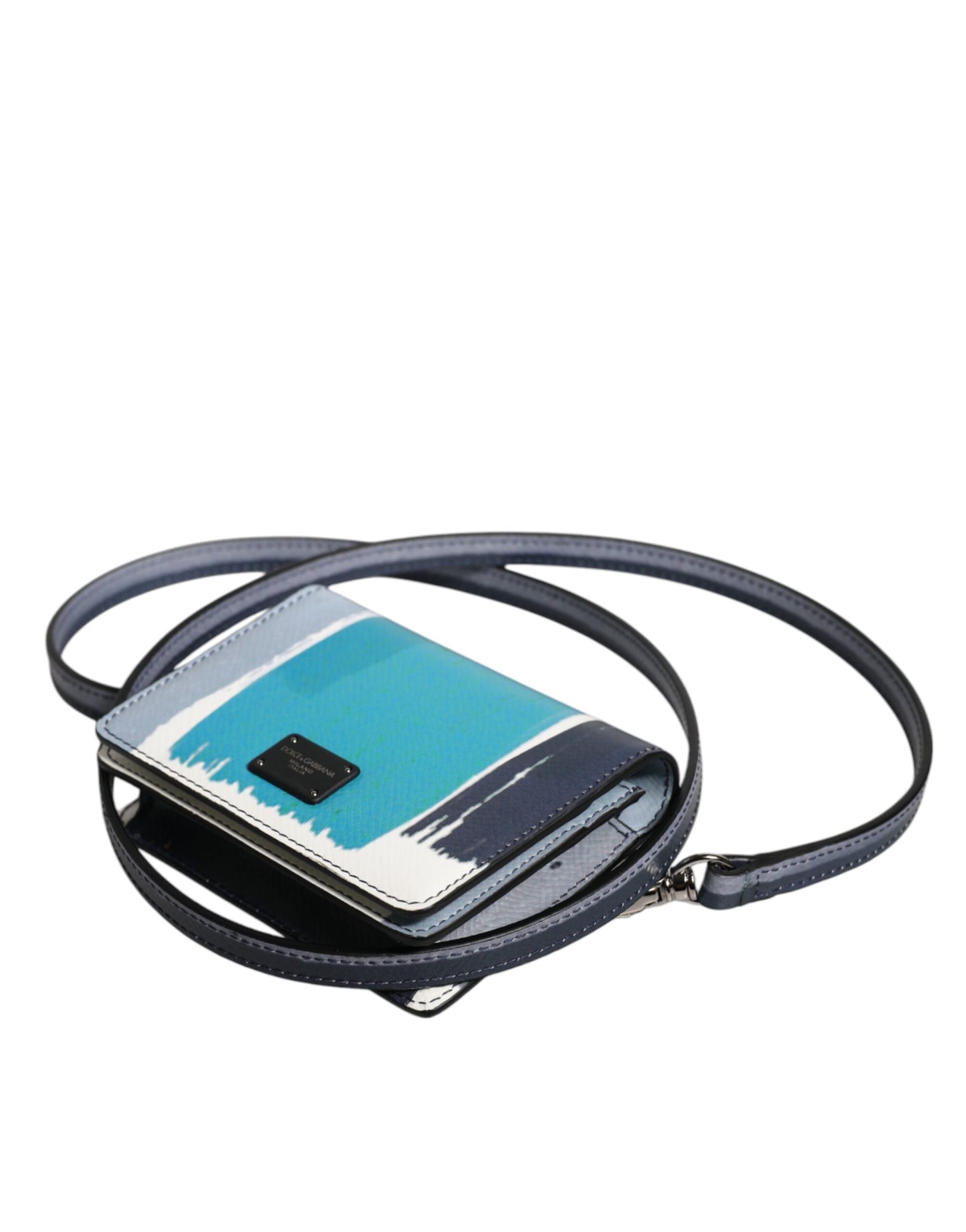 محفظة دولتشي آند غابانا متعددة الألوان من الجلد بشعار DG