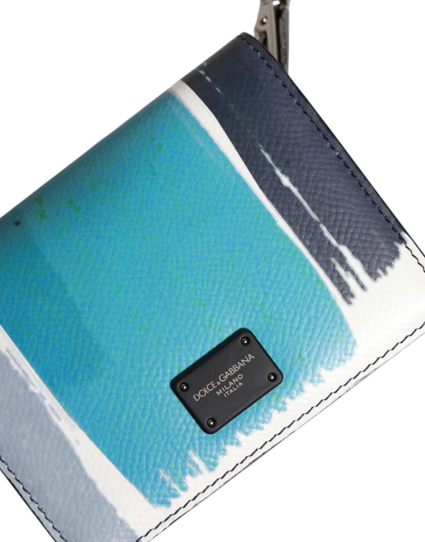 محفظة دولتشي آند غابانا متعددة الألوان من الجلد بشعار DG