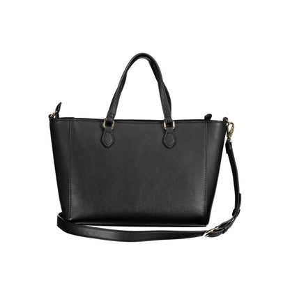 Mario Valentino Black Polyurethane Women Handbag