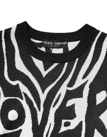 سترة نسائية مطبوعة باللونين الأسود والأبيض من دولتشي آند غابانا
